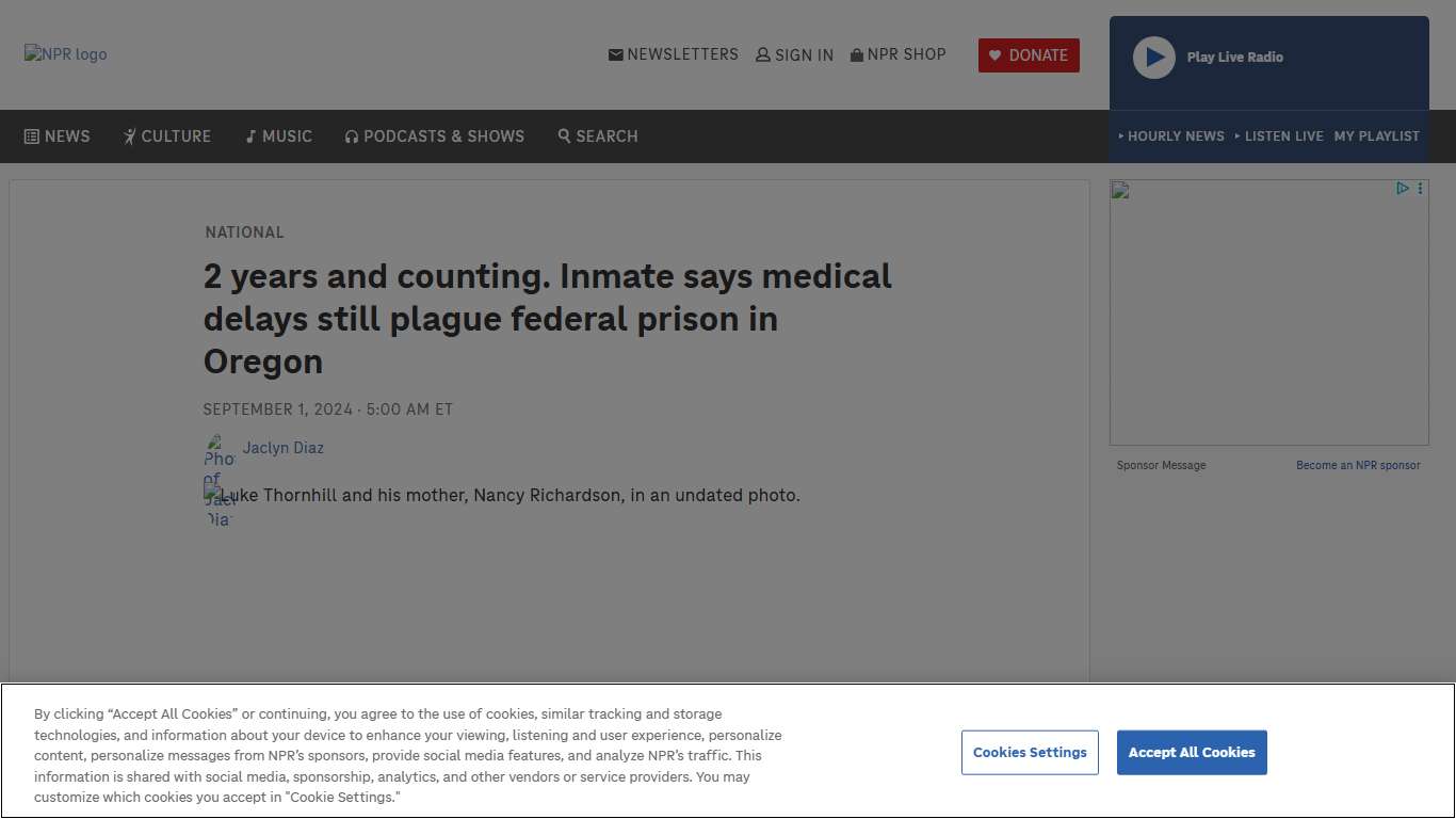 Oregon federal prison in Sheridan still plagued by medical delays : NPR